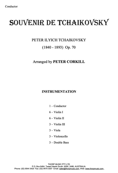 Souvenir de Tchaikovsky
