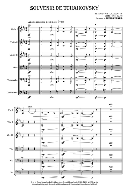 Souvenir de Tchaikovsky