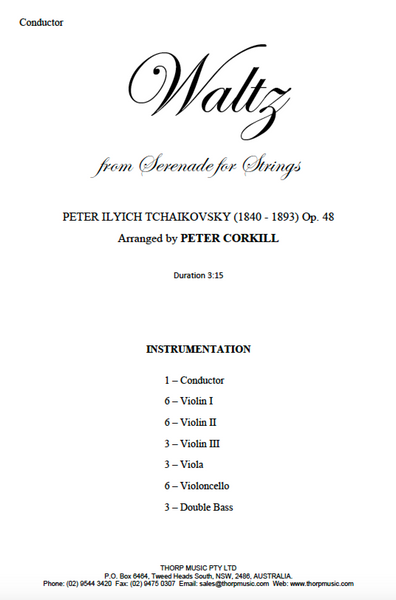Waltz from Serenade for Strings (Tchaikovsky)