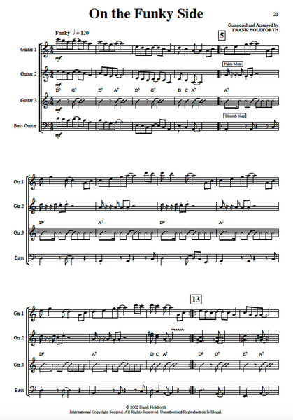Guitar Ensemble sheet music Level 2 Pack 1