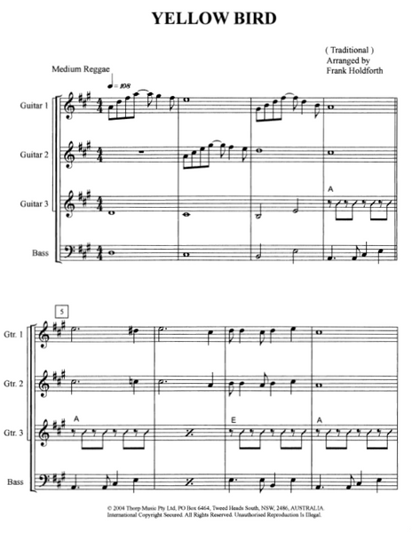 Guitar Ensemble sheet music Level 1 Pack 2