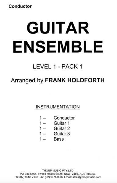 Guitar Ensemble sheet music Level 1 Pack 1