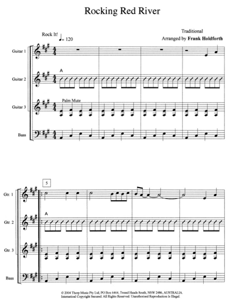 Guitar Ensemble sheet music Level 1 Pack 1