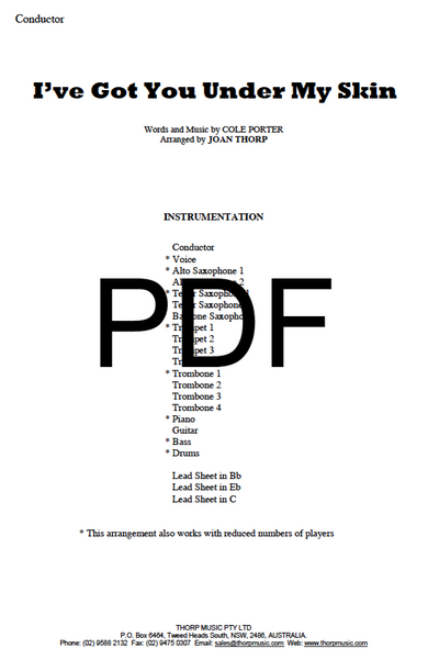I've Got You Under My Skin - PDF
