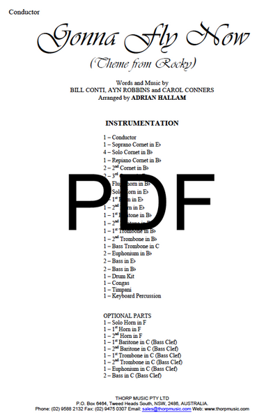 Gonna Fly Now (Theme from "Rocky") - PDF