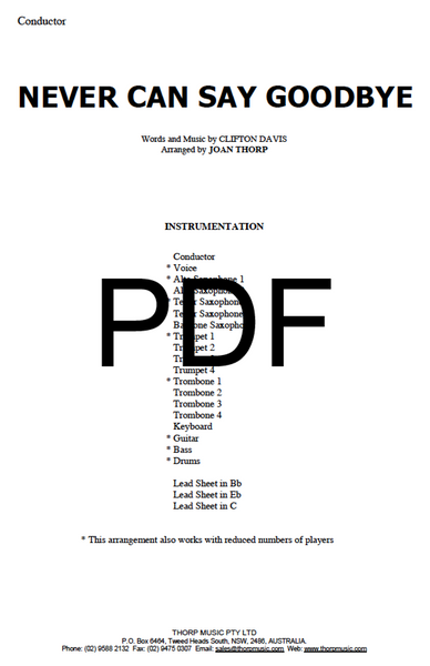Never Can Say Goodbye - PDF