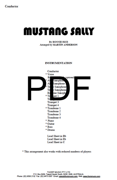 Mustang Sally - PDF