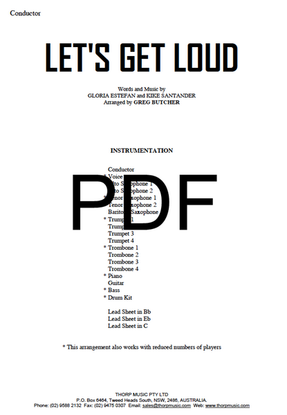 Let's Get Loud - PDF