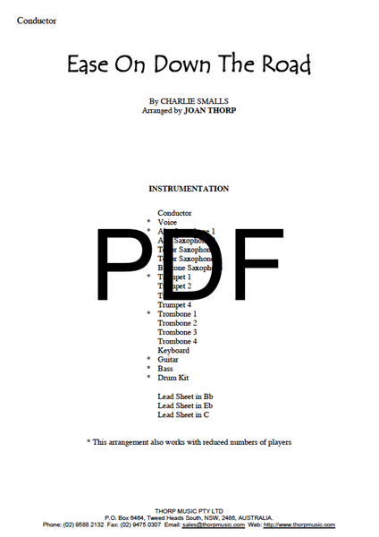 Ease on Down the Road - PDF