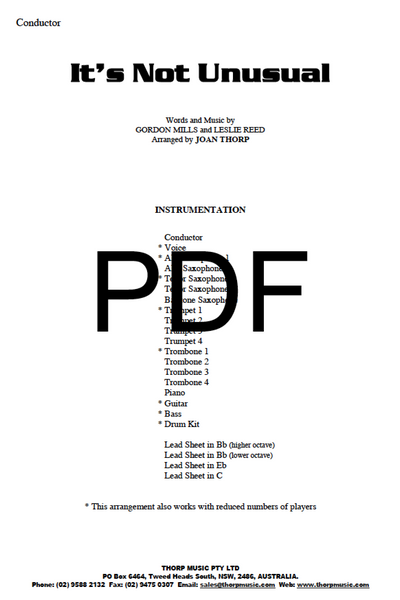 It's Not Unusual - PDF