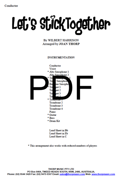 Let's Stick Together - PDF