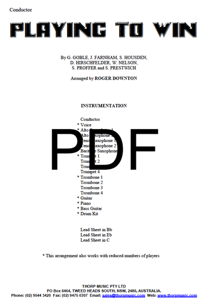 Playing to Win - PDF