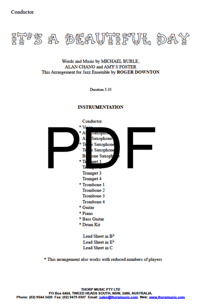 It's a Beautiful Day - PDF