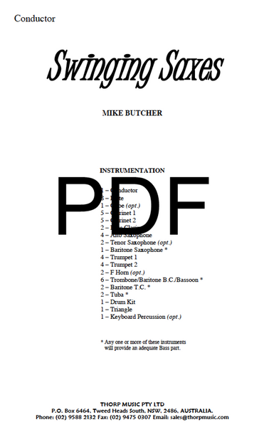 Swinging Saxes - PDF