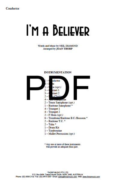 I'm a Believer - PDF