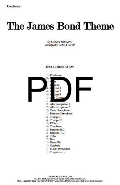 The James Bond Theme - PDF