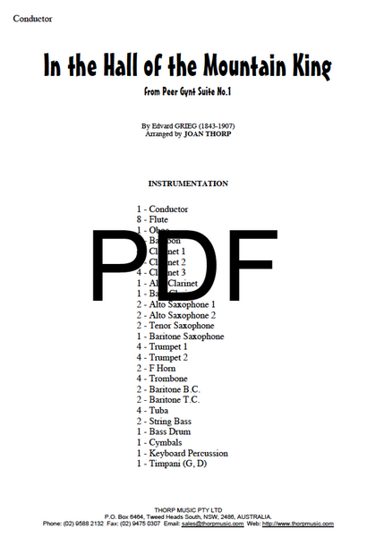 In the Hall of the Mountain King - PDF