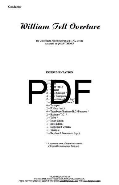 William Tell Overture - PDF