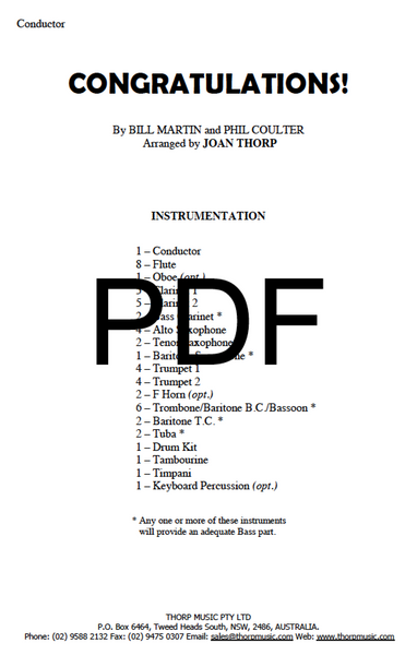 Congratulations - PDF