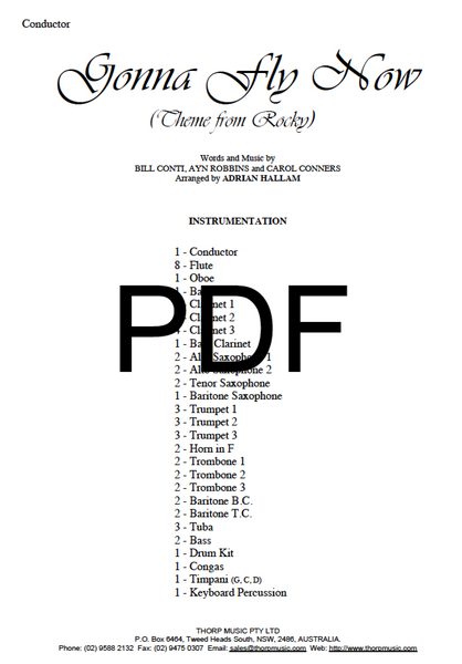 Gonna Fly Now (Theme from "Rocky") - PDF