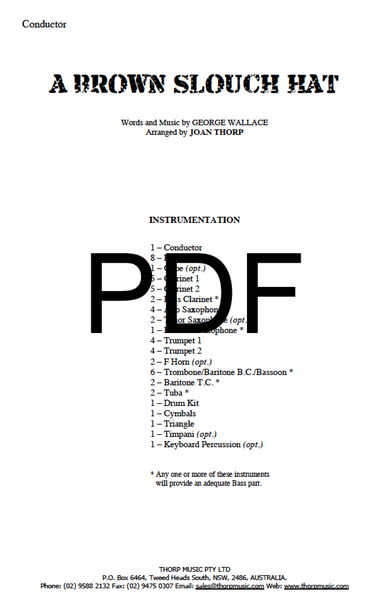 A Brown Slouch Hat - PDF