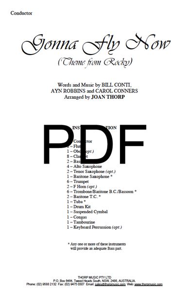 Gonna Fly Now (Theme from Rocky) (Grade 1) - PDF