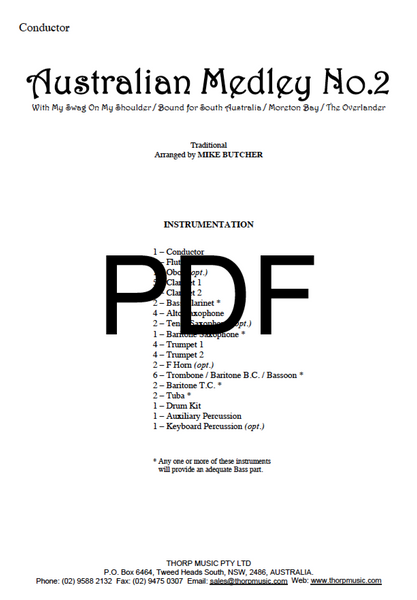 Australian Medley No.2 - PDF