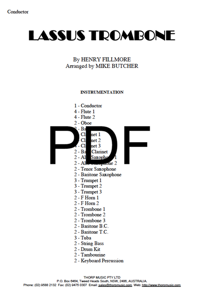 Lassus Trombone - PDF
