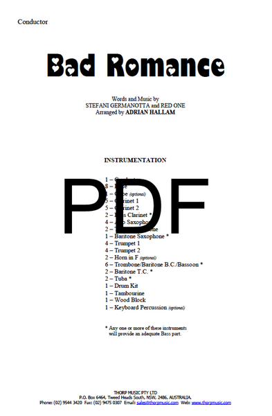 Bad Romance - PDF