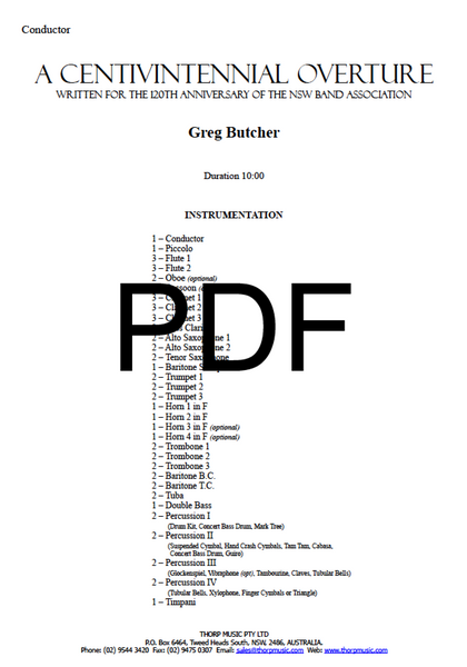 A Centivintennial Overture - PDF