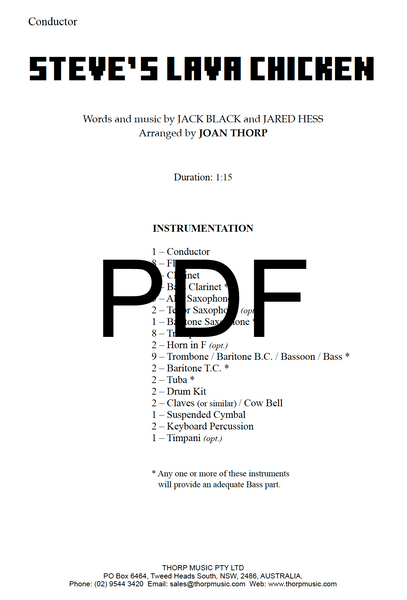 Steve's Lava Chicken - PDF