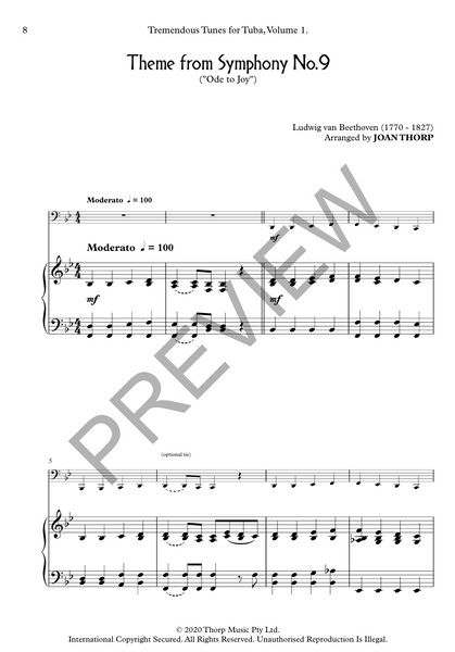 Tremendous Tunes for Tuba, Volume 1.