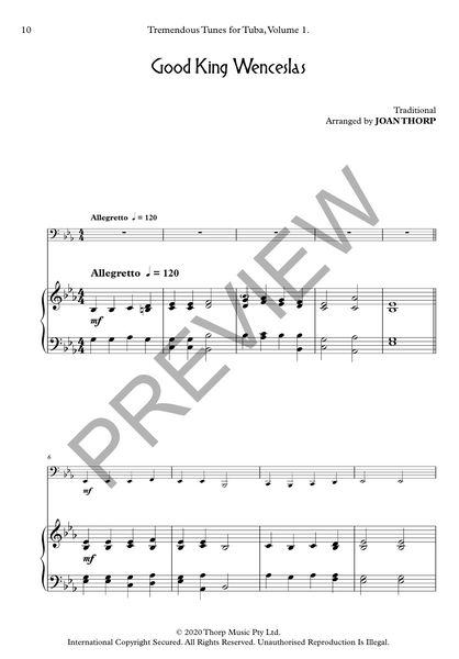 Tremendous Tunes for Tuba, Volume 1.