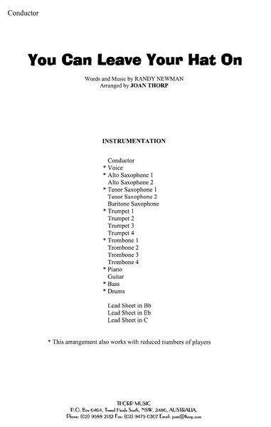 You Can Leave Your Hat On