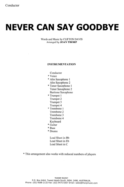 Never Can Say Goodbye