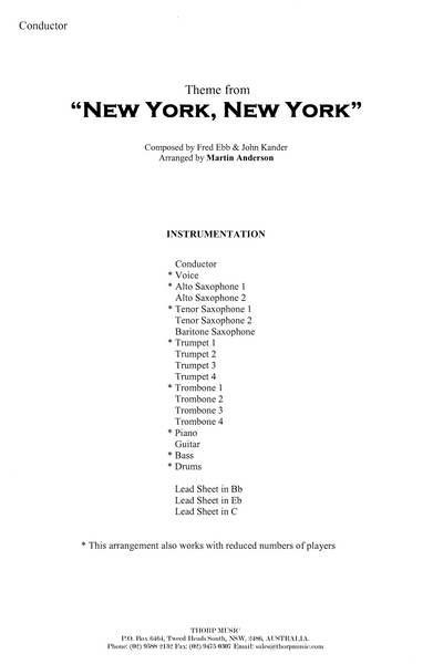 Theme from "New York, New York"