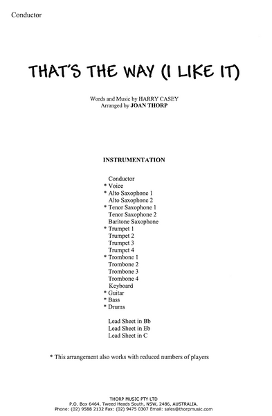 That's the Way (I Like It)