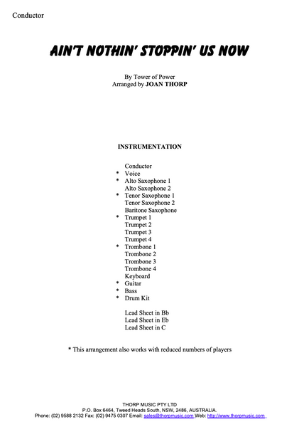 Ain't Nothin' Stoppin' Us Now