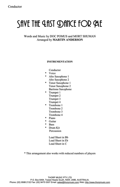 Save the Last Dance for Me