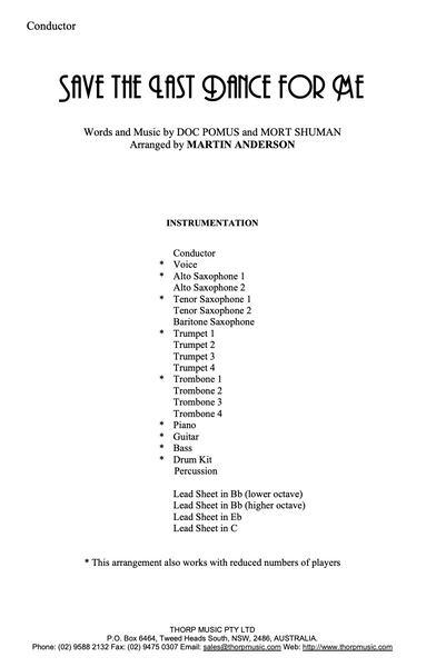 Save the Last Dance for Me