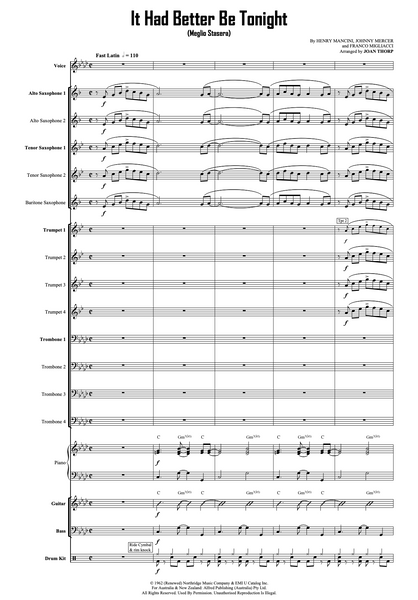 It Had Better Be Tonight