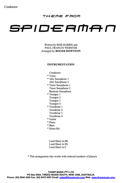 Spiderman, Theme from