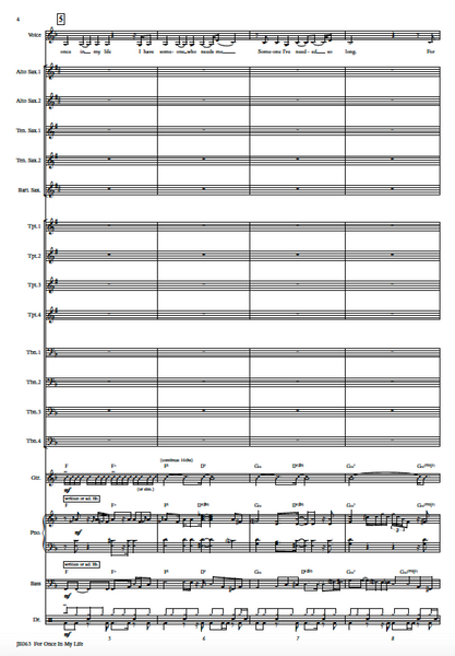 For Once In My Life - PDF