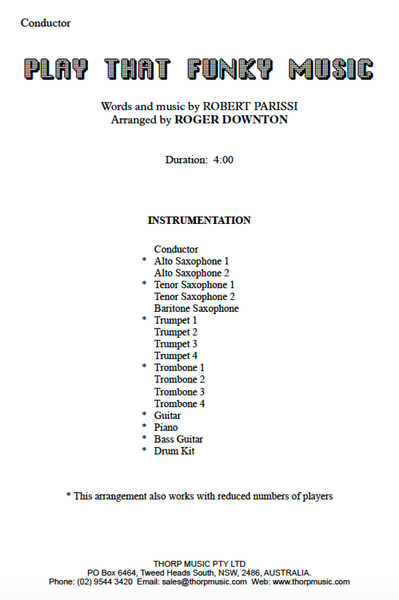 Play That Funky Music