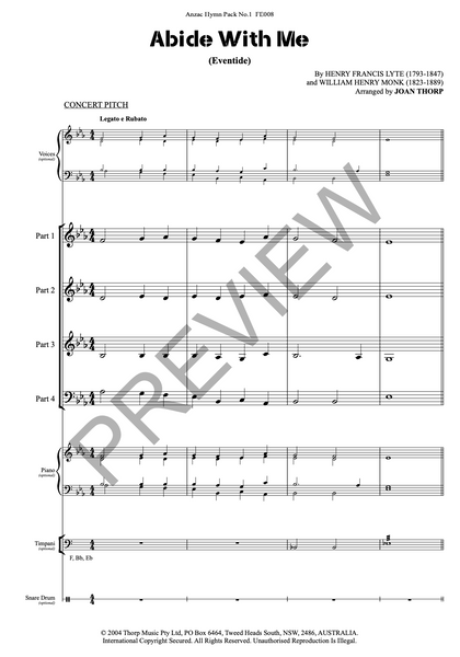 Anzac Hymn Pack No.1