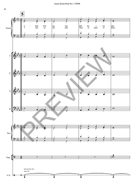 Anzac Hymn Pack No.1