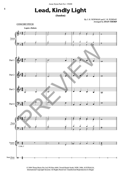 Anzac Hymn Pack No.1