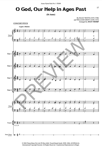Anzac Hymn Pack No.1