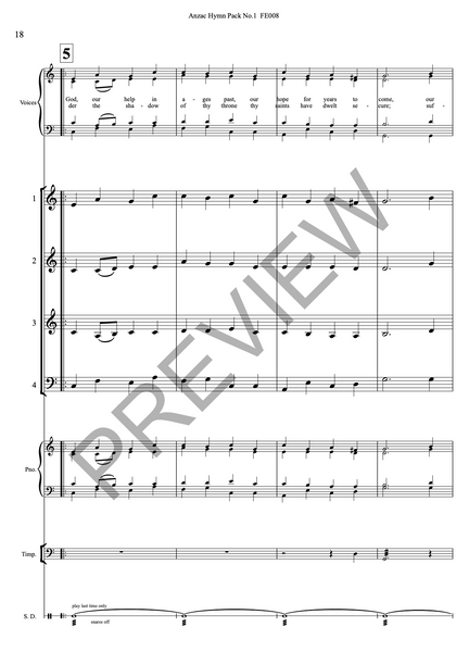 Anzac Hymn Pack No.1