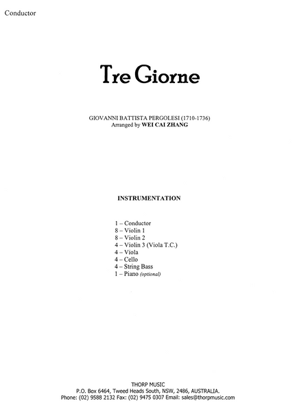 Tre Giorne (Pergolesi)